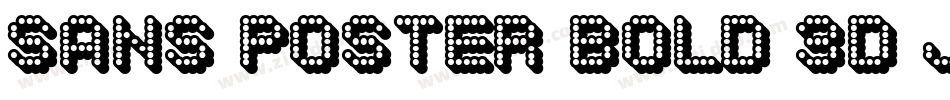Sans Poster Bold 3D JL字体转换